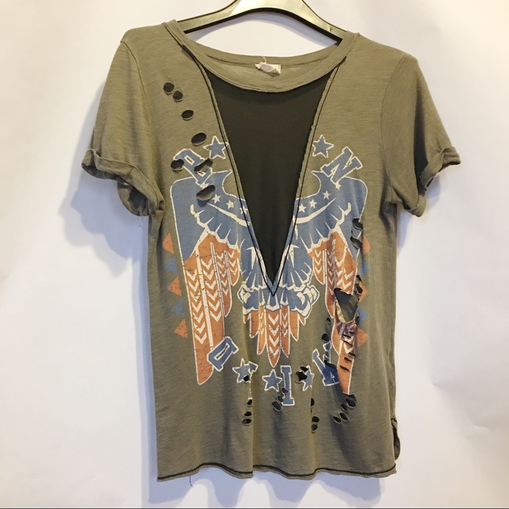 Emory Park Eagle Print Born Wild T-shirt